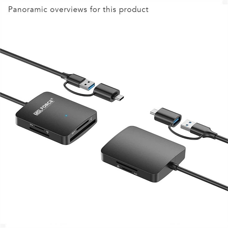 4 in 1 USB Multifunctional Card Reader, SD, Micro SD, CF Cards And Memory Sticks