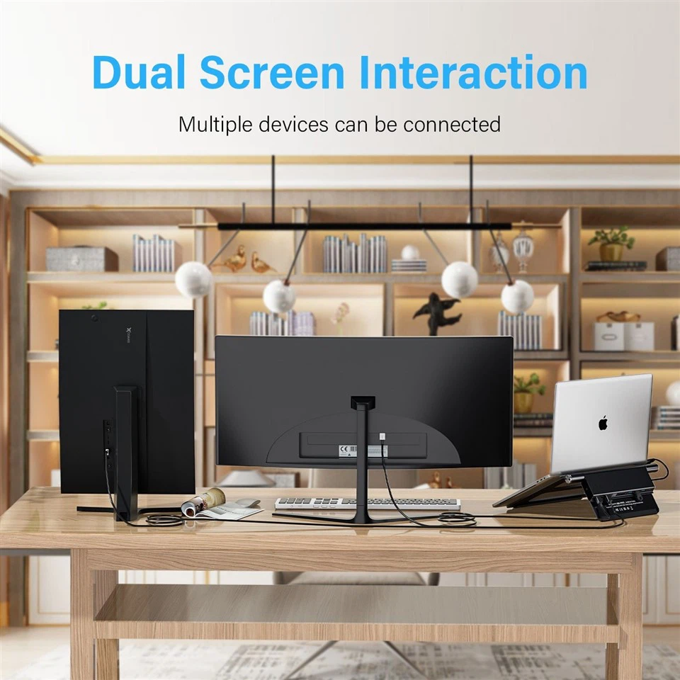 10 IN 1 MST USB C HUB With Laptop Stand