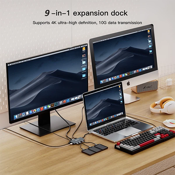 9 Port 8K 10G HUB Gigabit Ethernet Adapter