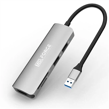 USB3.0 Na HDMI s čitačem kartica USB HUB s 2 priključka